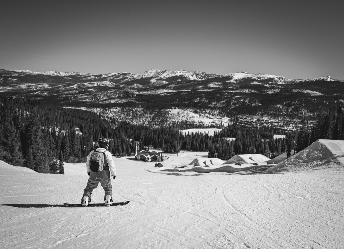 Snowboarder at Wisp Resort