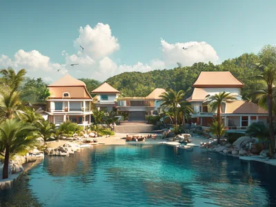 Resort location visitor flow tips for site design